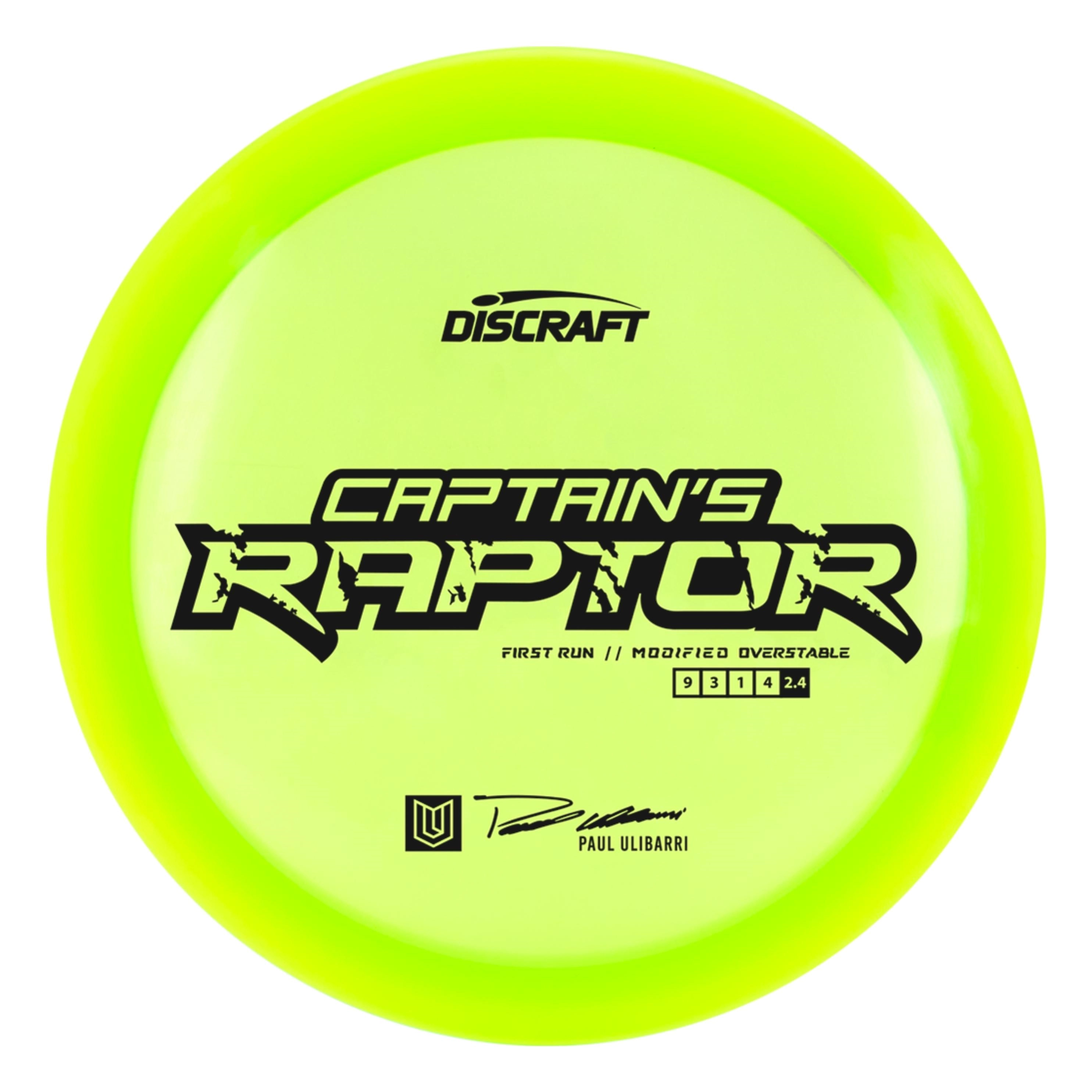 Discraft Captain's Raptor disc golf disc